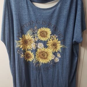 Vibrant Blue and Yellow Short Sleeve Tee